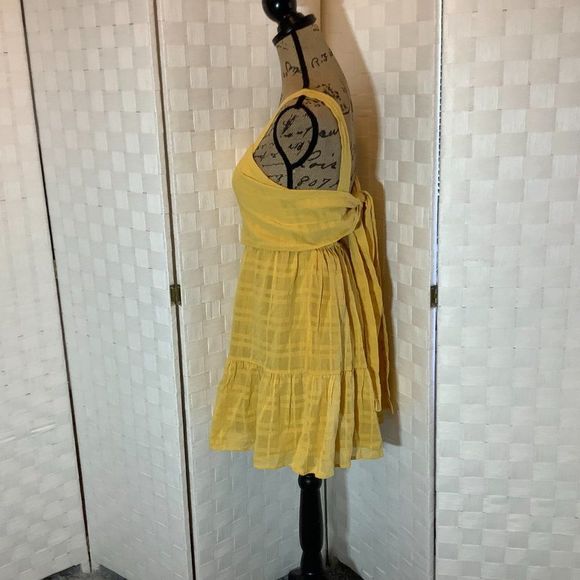 sadie & sage mustard mini dress small - Picture 5 of 7